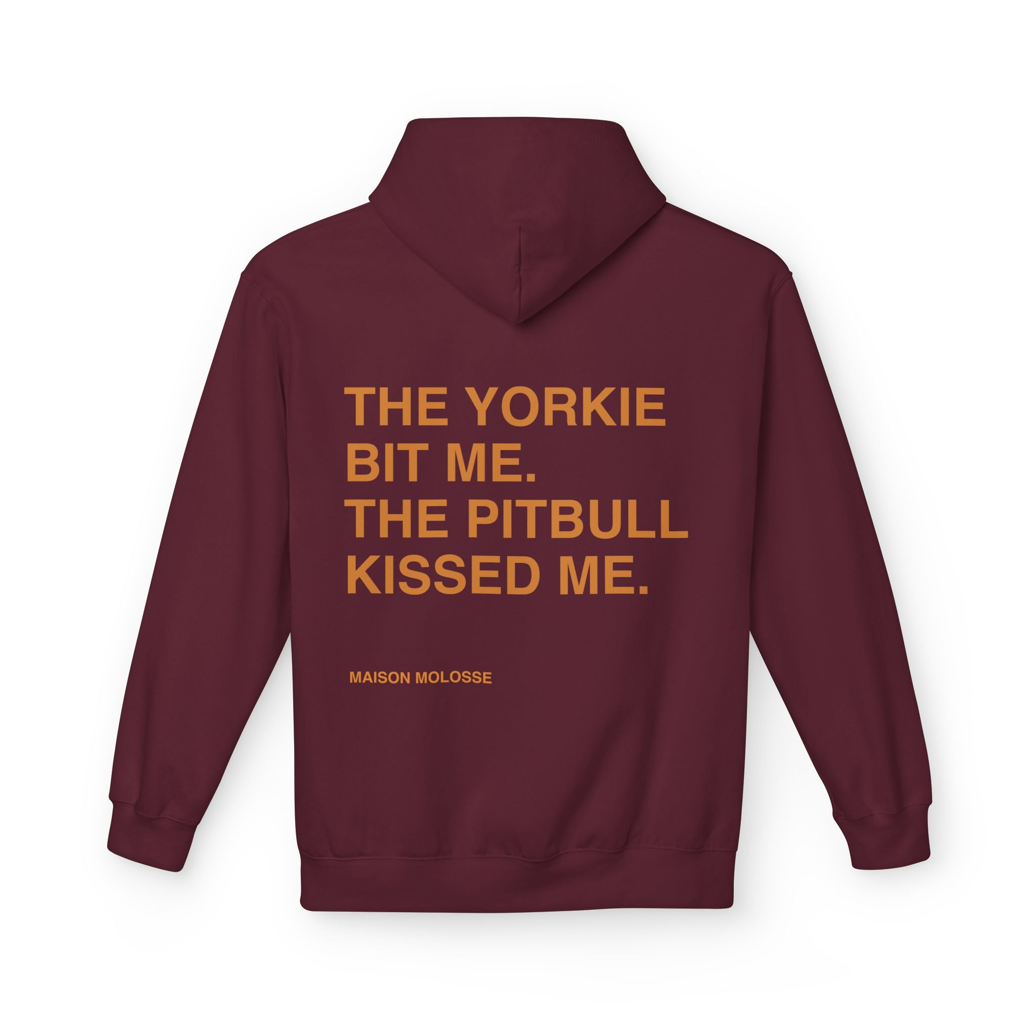 Stylish Hoodie for doglovers - The yorkie bit me, the pitbull kissed me
