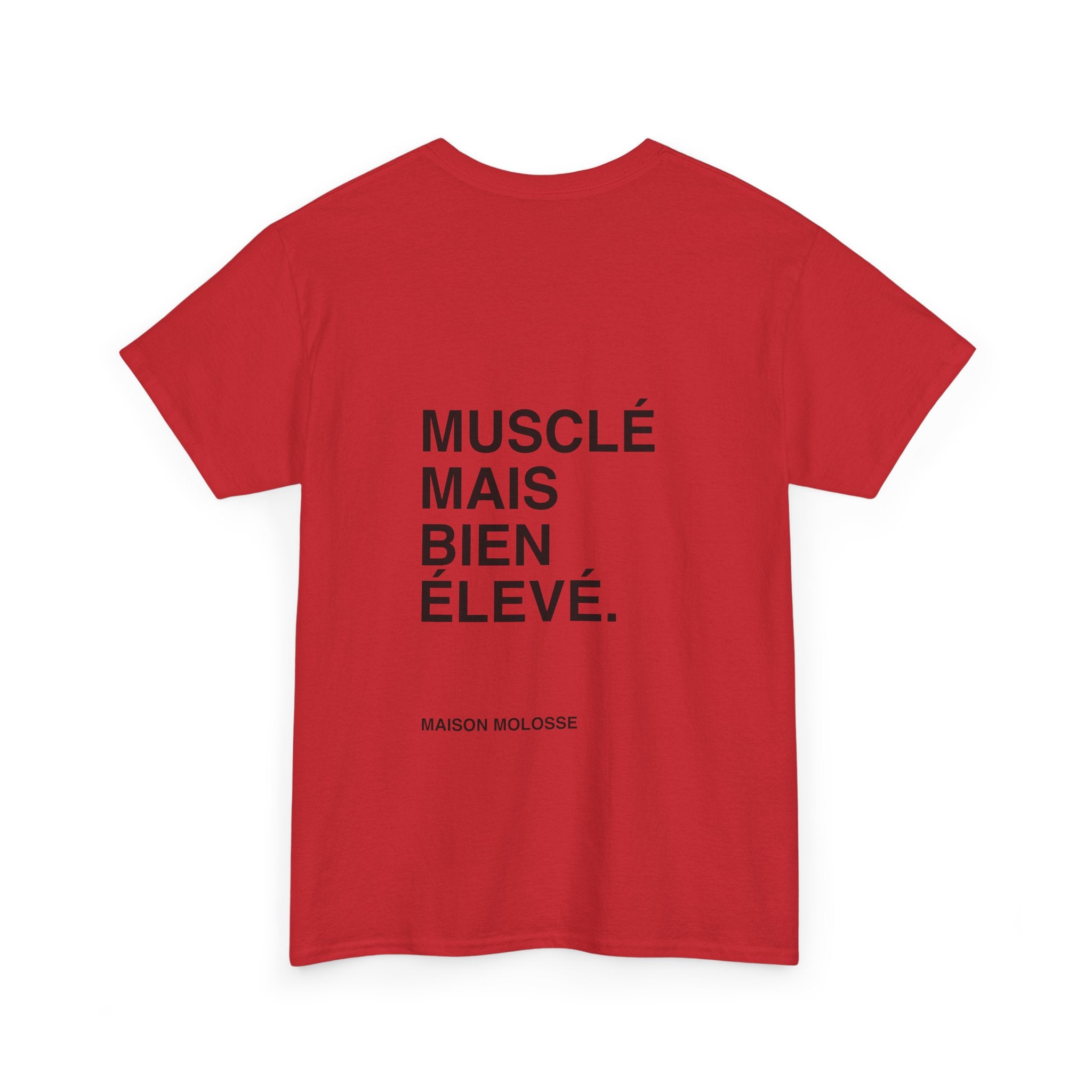 Musclé mais bien élevé - Heavy Cotton T-Shirt for Dog Owners