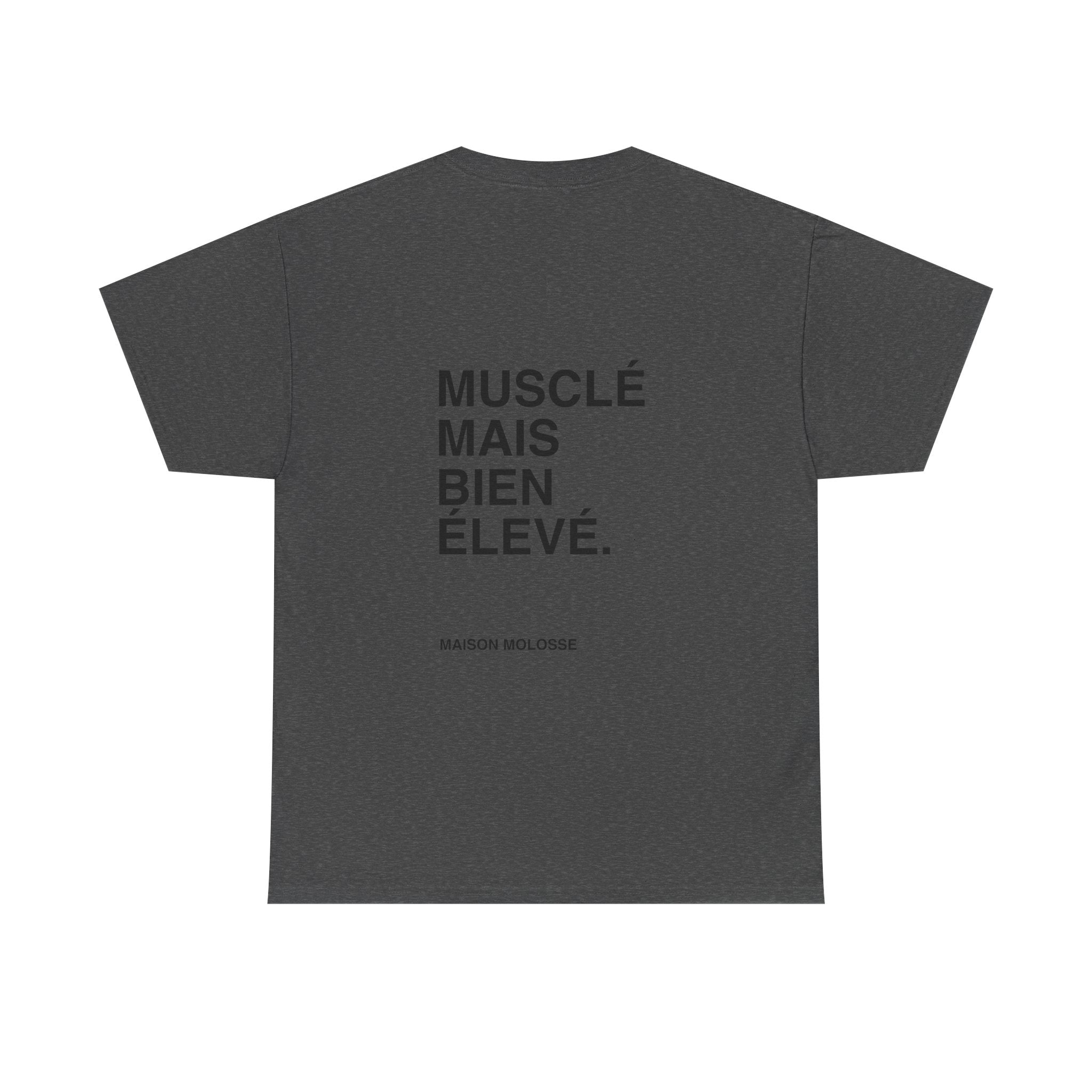 Musclé mais bien élevé - Heavy Cotton T-Shirt for Dog Owners