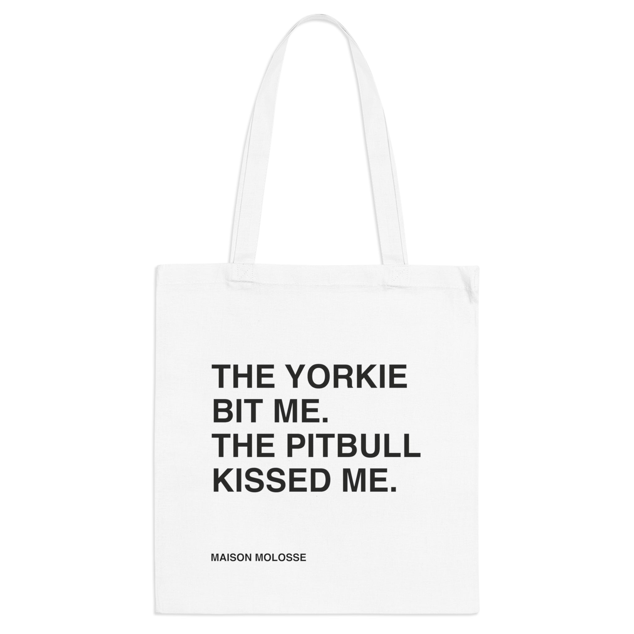 The Yorkie Bit Me Tote Bag – 100% Cotton