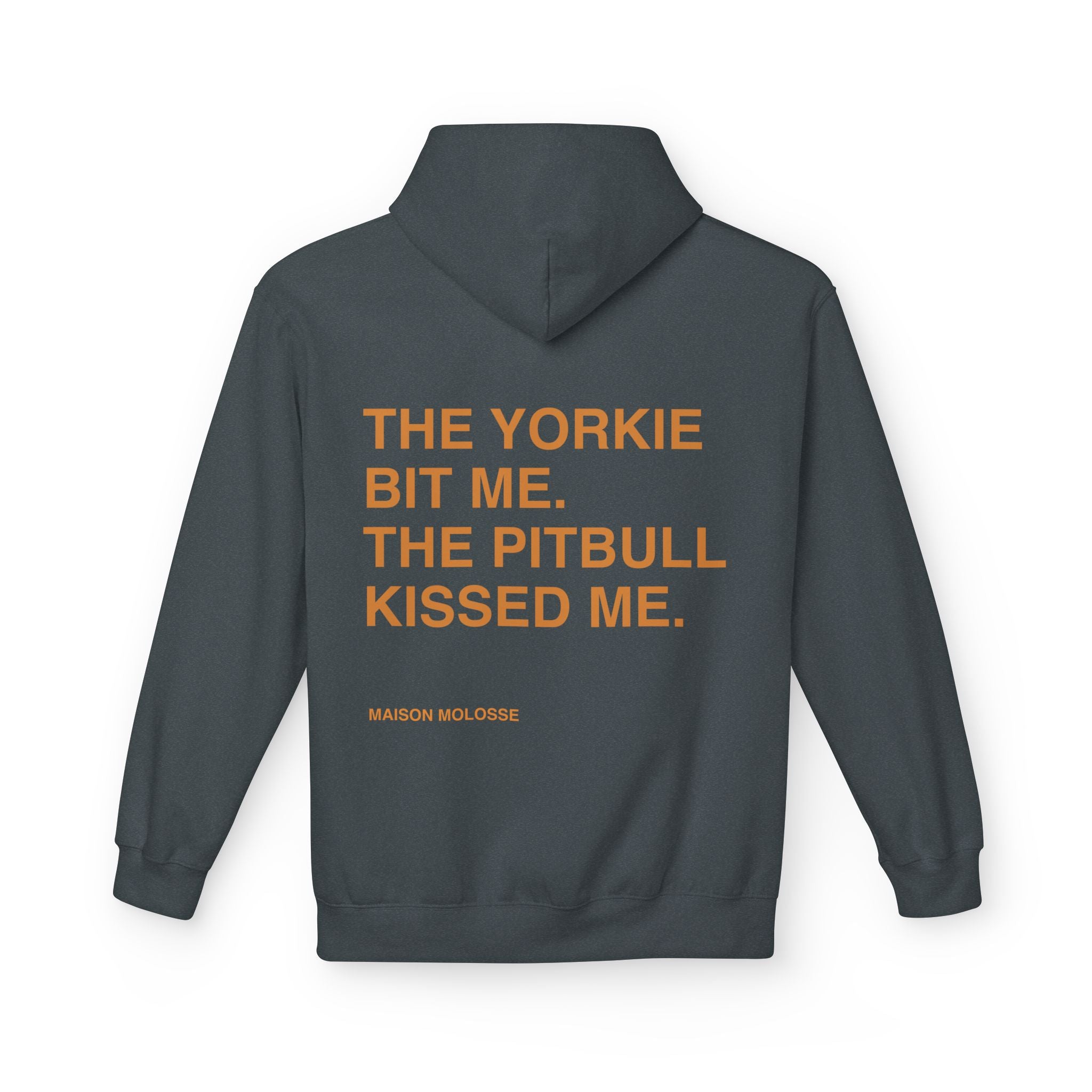 Stylish Hoodie for doglovers - The yorkie bit me, the pitbull kissed me