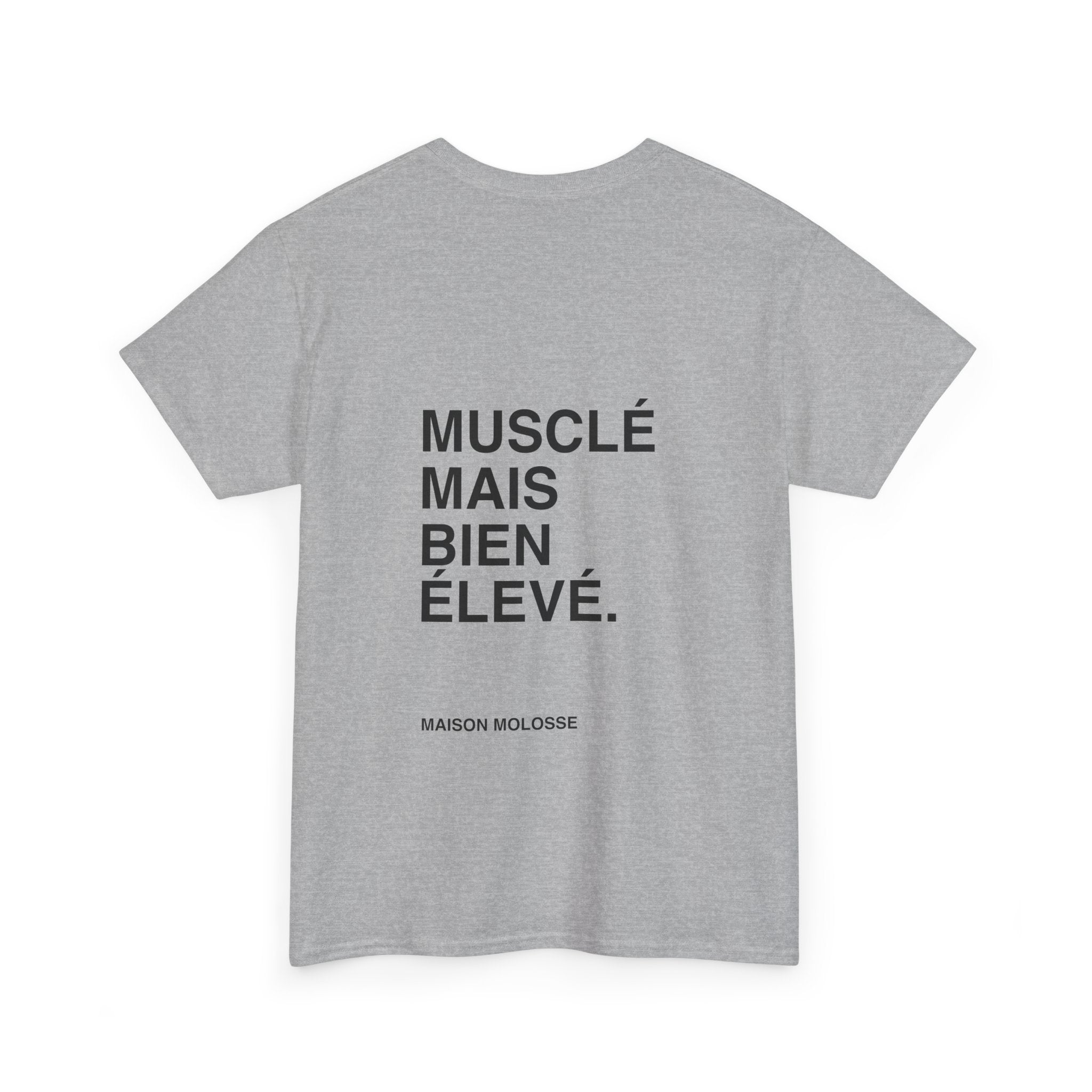 Musclé mais bien élevé - Heavy Cotton T-Shirt for Dog Owners