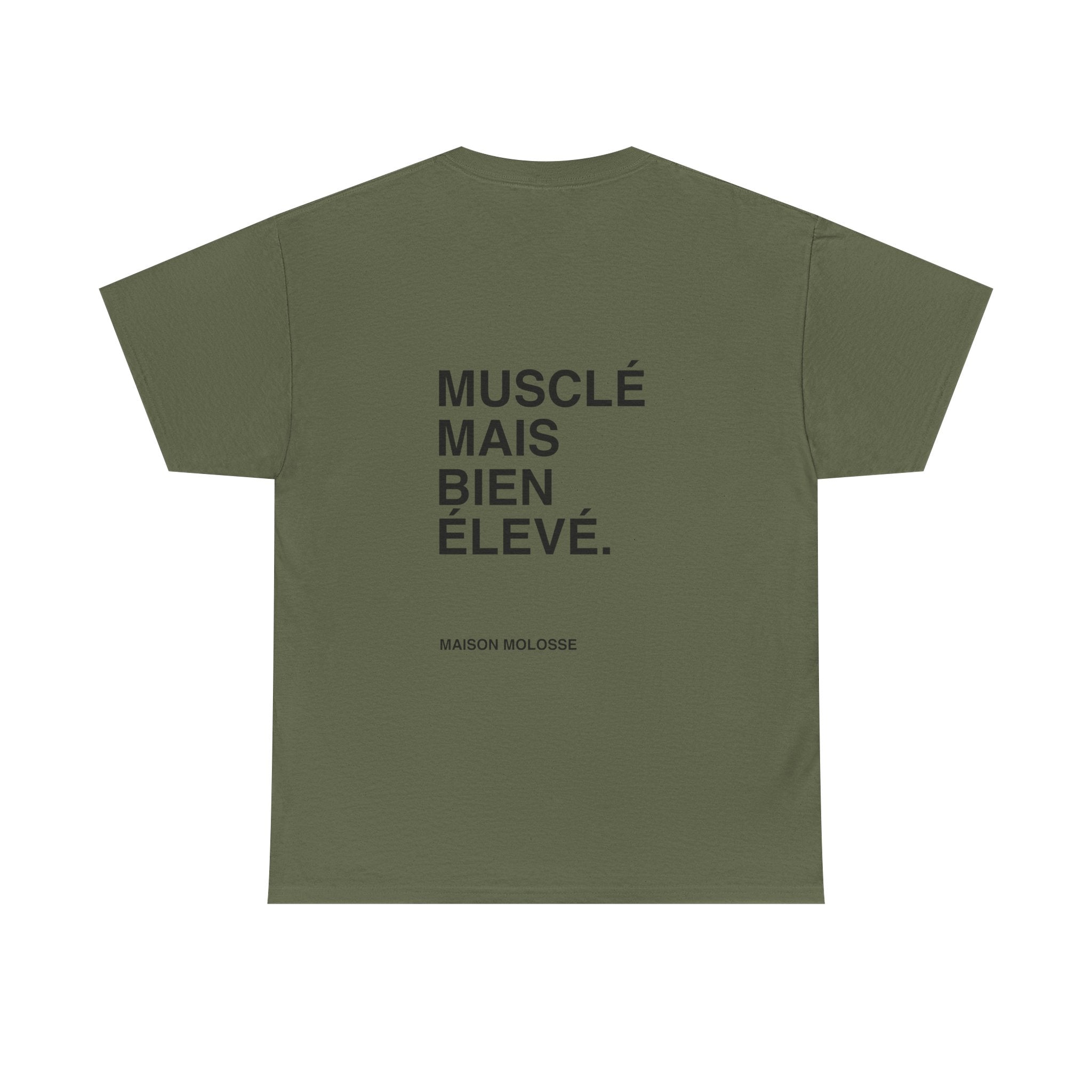 Musclé mais bien élevé - Heavy Cotton T-Shirt for Dog Owners