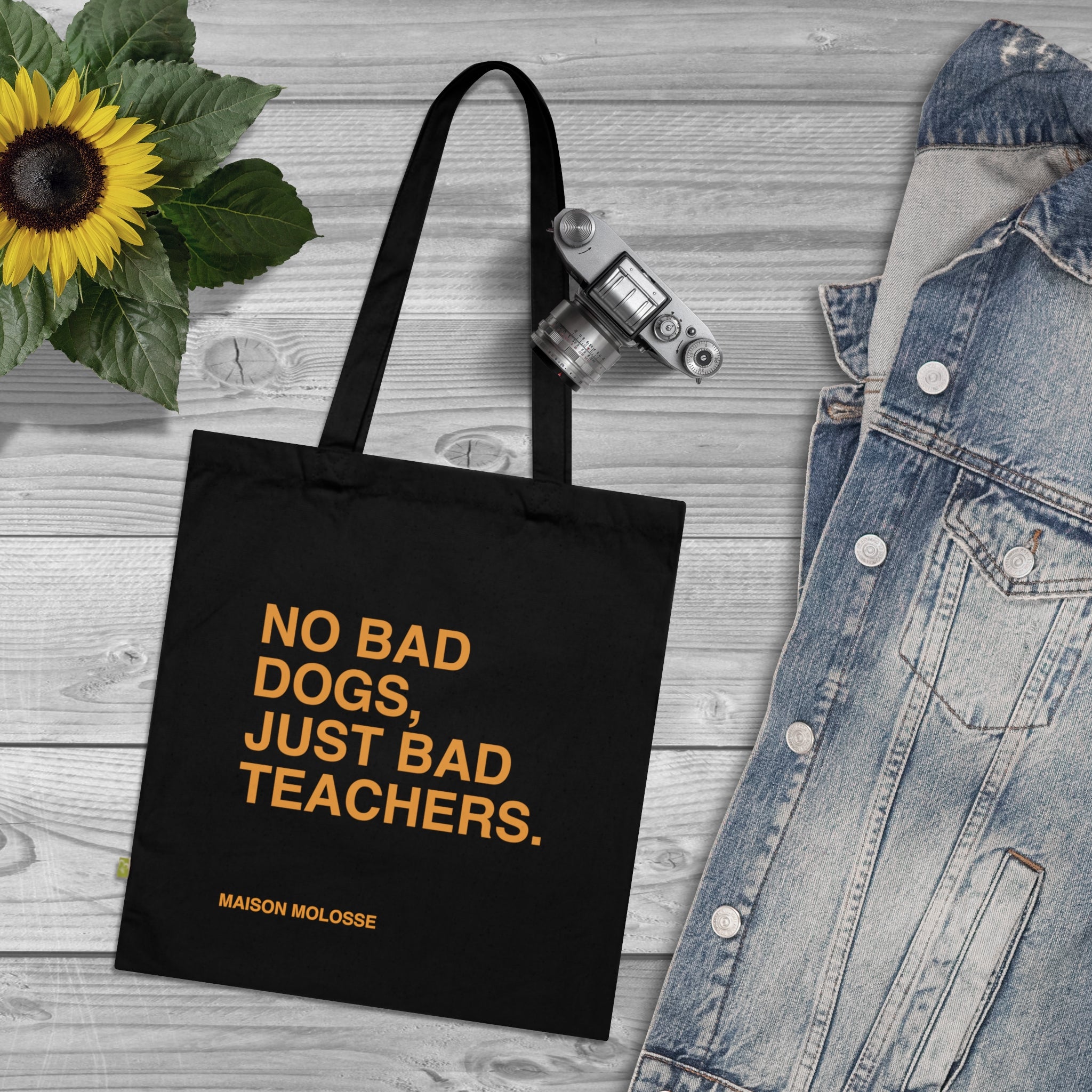 No bad dogs, just bad teachers – 100% Organic Cotton tote bag