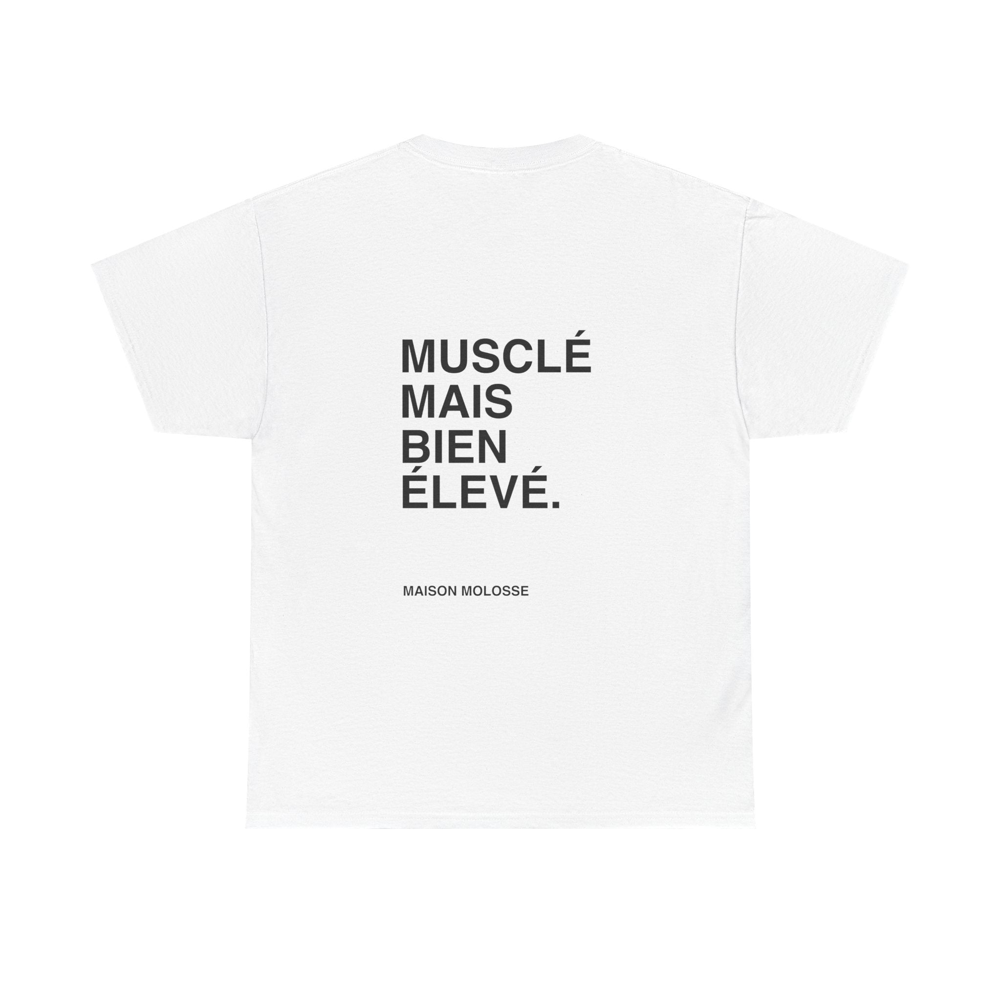 Musclé mais bien élevé - Heavy Cotton T-Shirt for Dog Owners