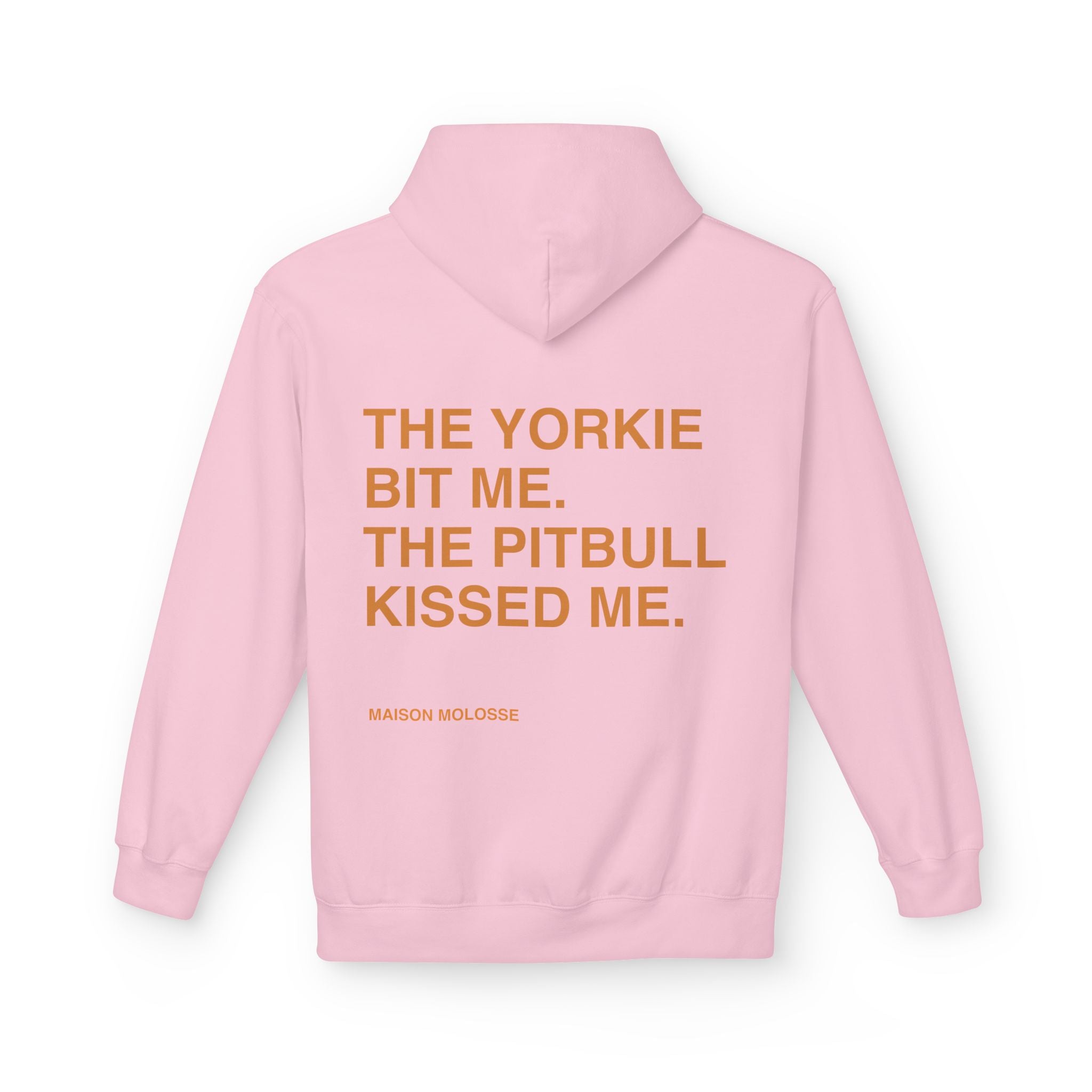 Stylish Hoodie for doglovers - The yorkie bit me, the pitbull kissed me