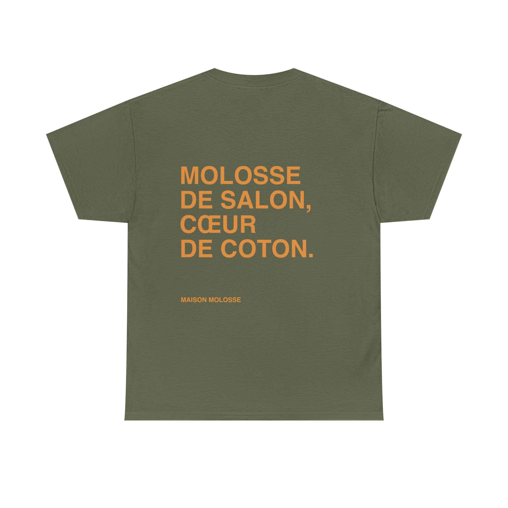 Molosse de salon, coeur de coton - Heavy Cotton T-Shirt for Dog Owners