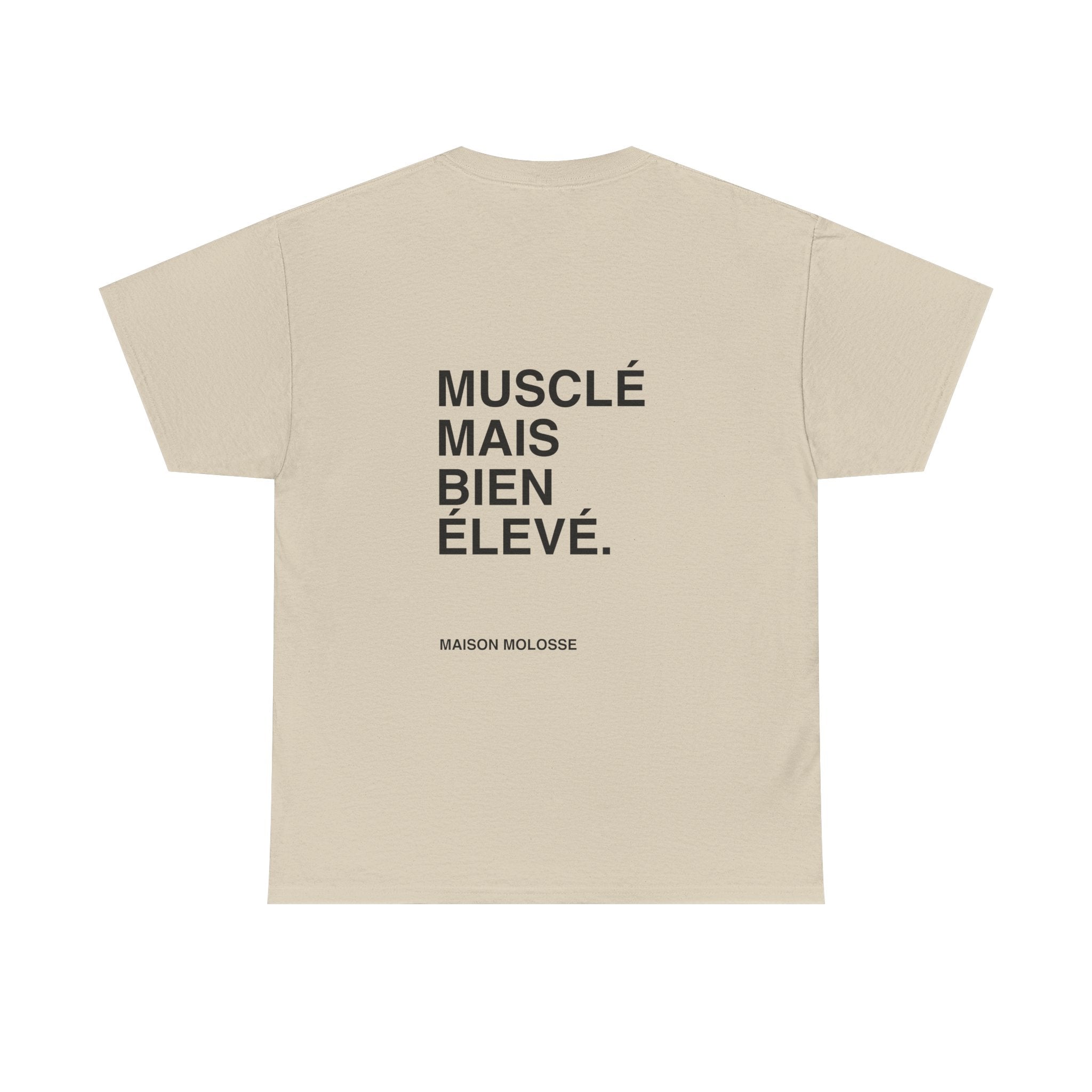 Musclé mais bien élevé - Heavy Cotton T-Shirt for Dog Owners