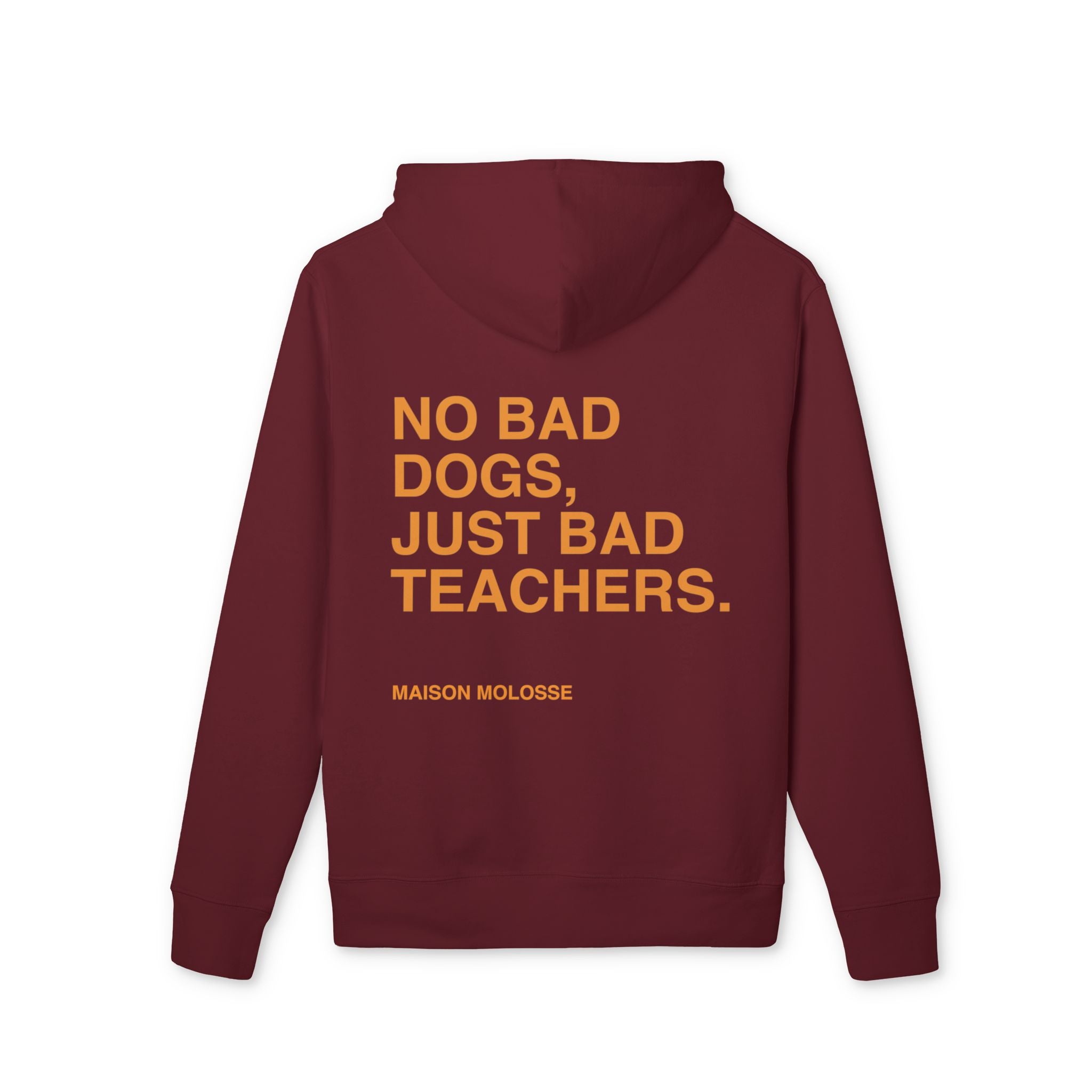 Hoodie en Coton Épais Bio – No Bad Dogs, Just Bad Teachers