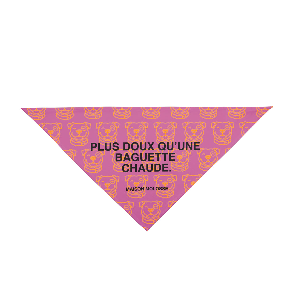Bandana pour chien - Plus doux qu’une baguette chaude