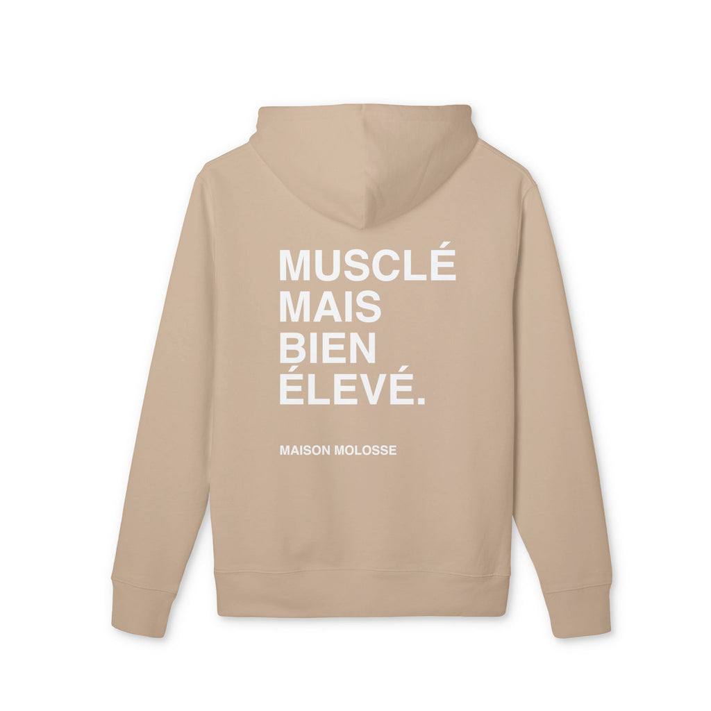 Hoodie en Coton Épais Bio – Musclé mais bien élevé