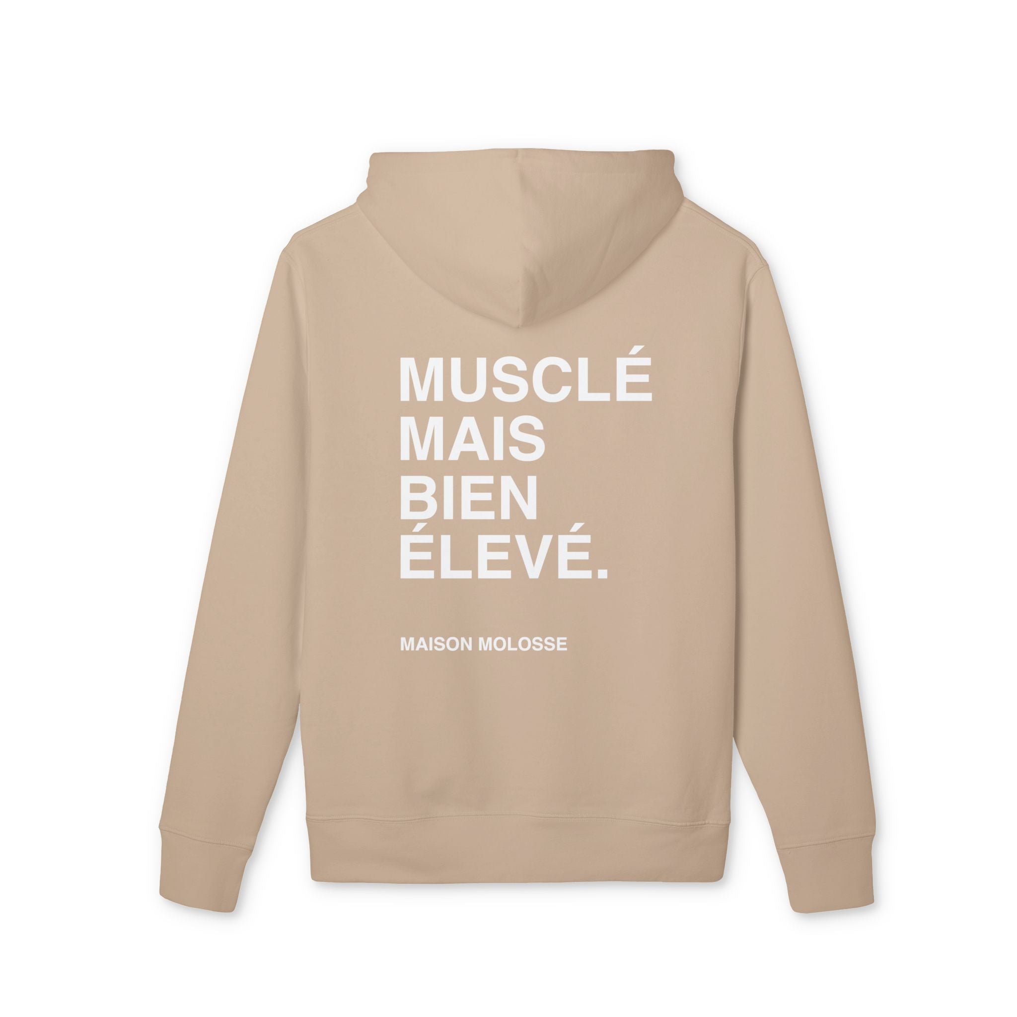 Hoodie en Coton Épais Bio – Musclé mais bien élevé