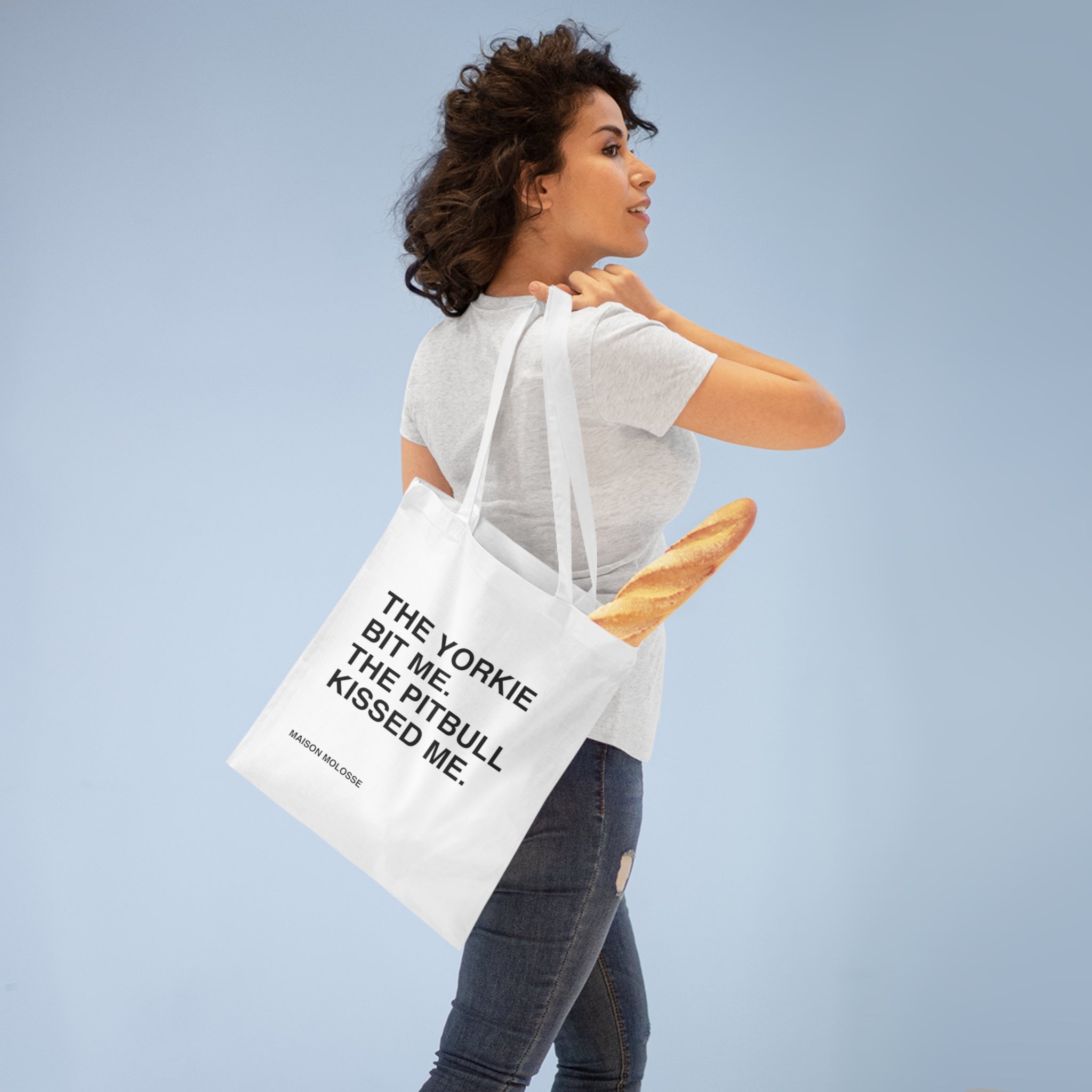 The Yorkie Bit Me Tote Bag – 100% Cotton