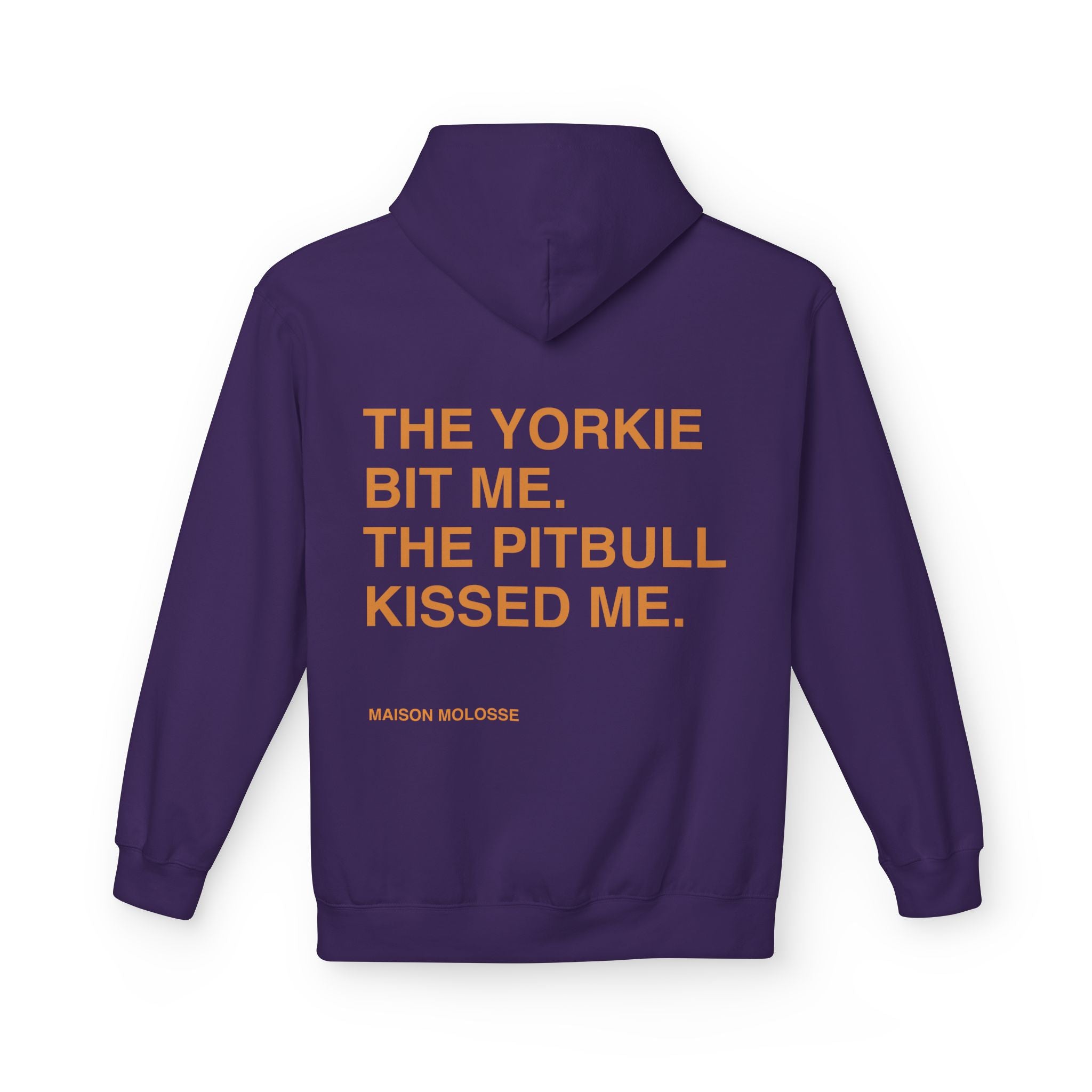 Stylish Hoodie for doglovers - The yorkie bit me, the pitbull kissed me