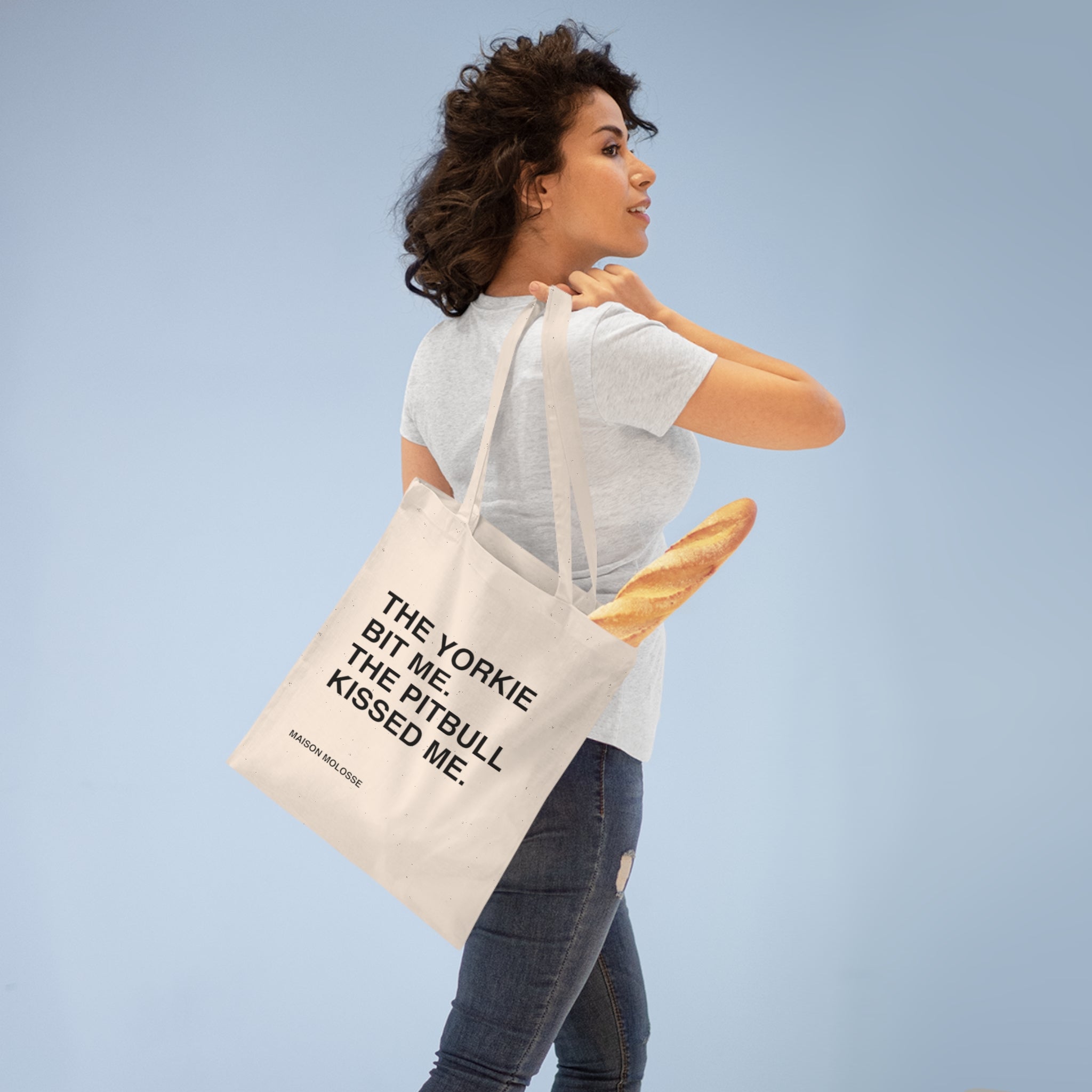 The Yorkie Bit Me Tote Bag – 100% Cotton