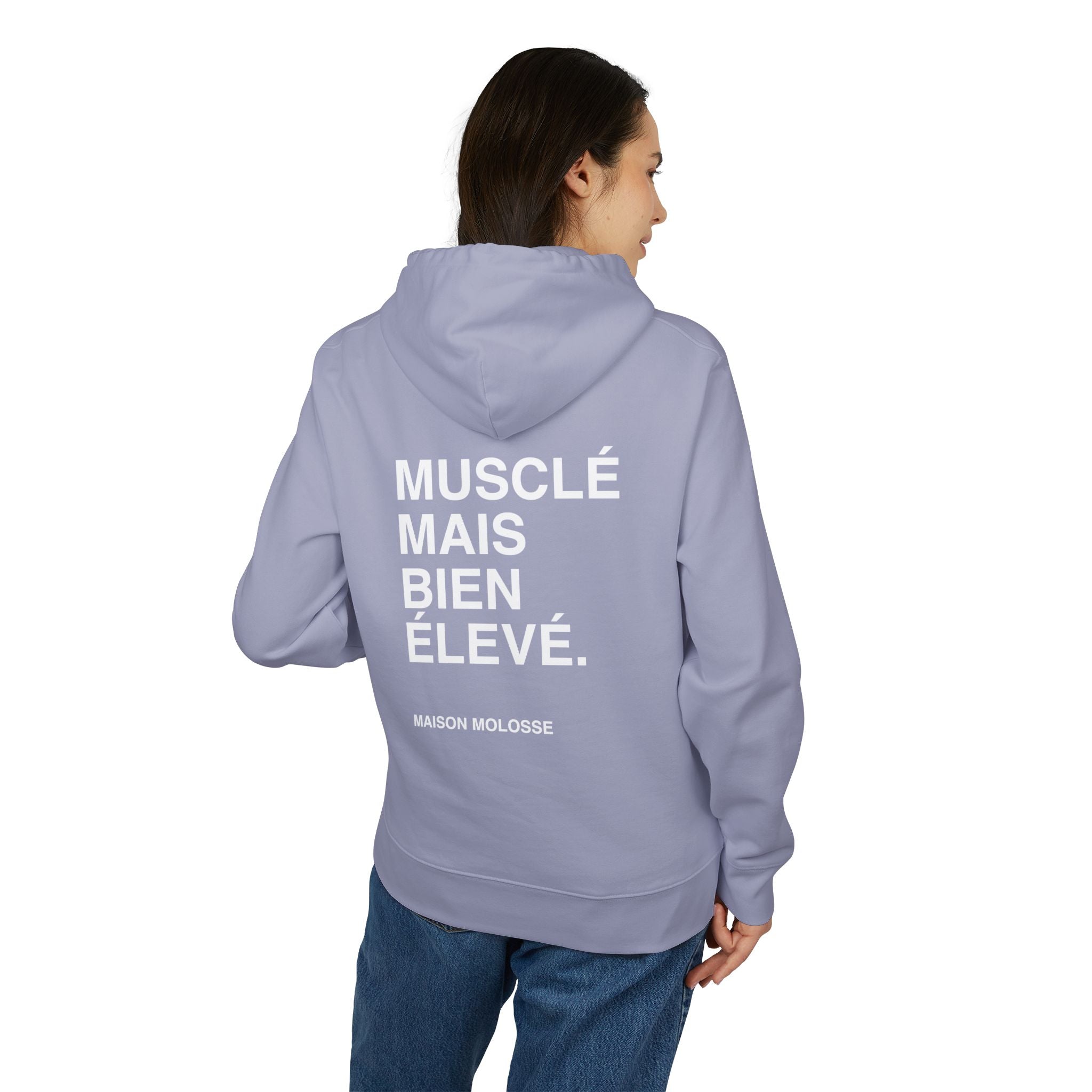 Hoodie en Coton Épais Bio – Musclé mais bien élevé