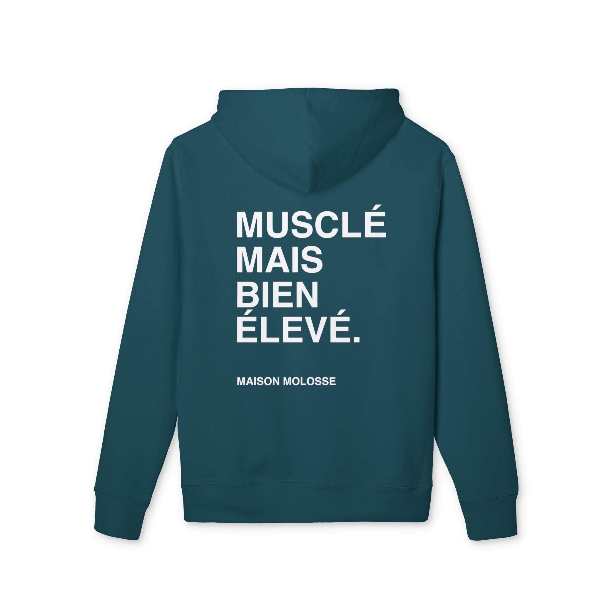 Hoodie en Coton Épais Bio – Musclé mais bien élevé