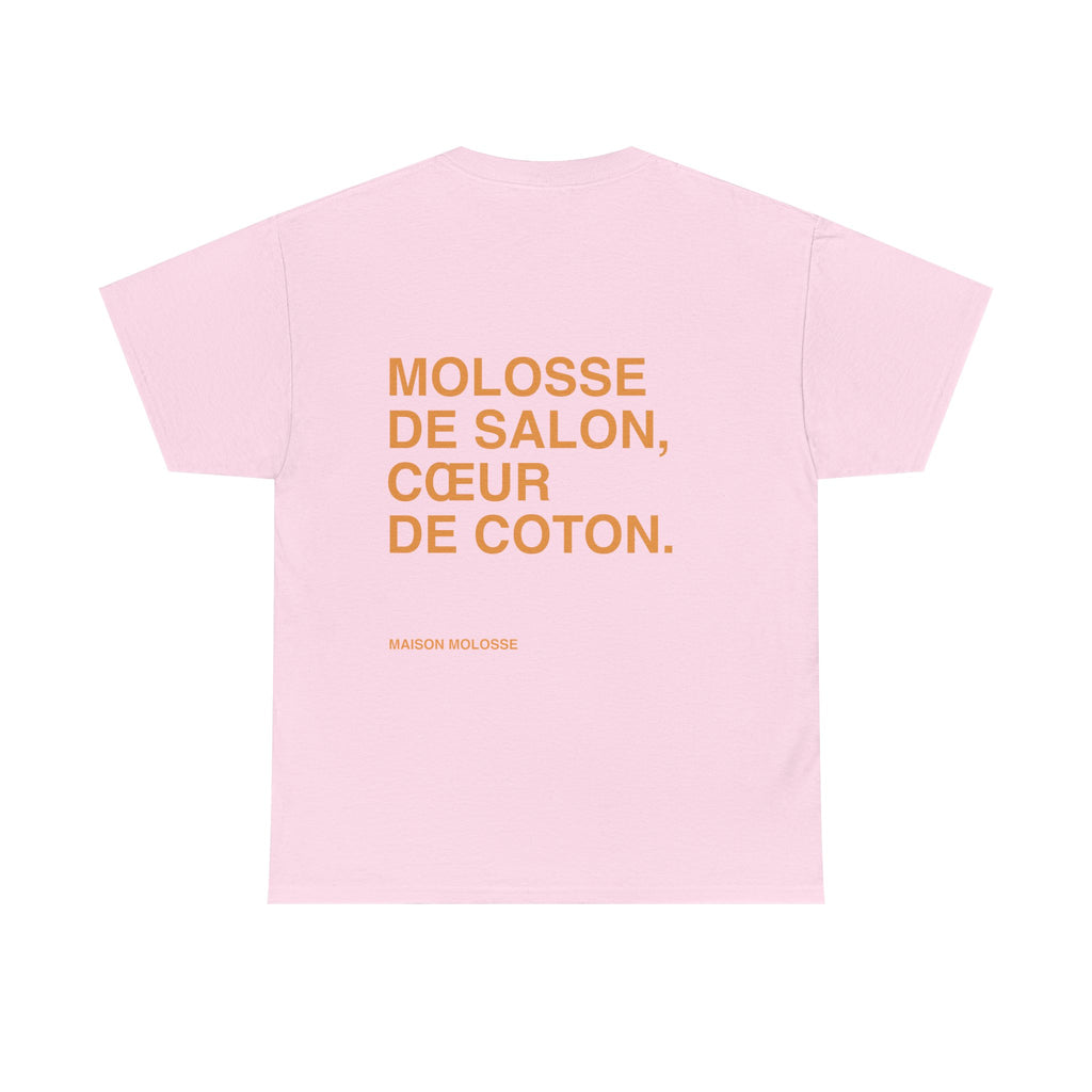 Molosse de salon, coeur de coton - Heavy Cotton T-Shirt for Dog Owners