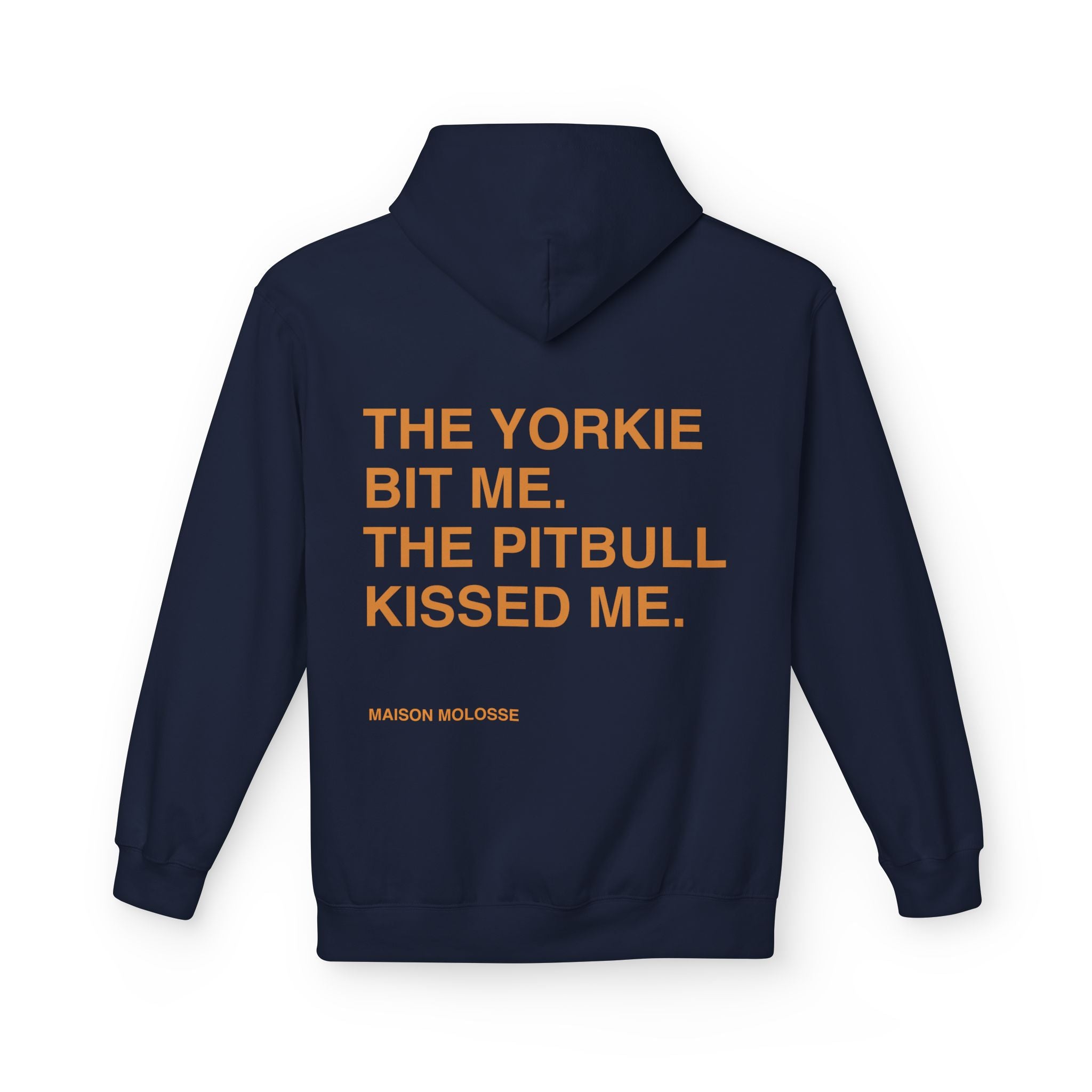 Stylish Hoodie for doglovers - The yorkie bit me, the pitbull kissed me
